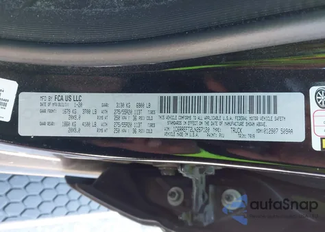 2020 Ram 1500 Big Horn 4X2 5'7 Box из США, поврежденный, VIN 1C6RREFT2LN267120